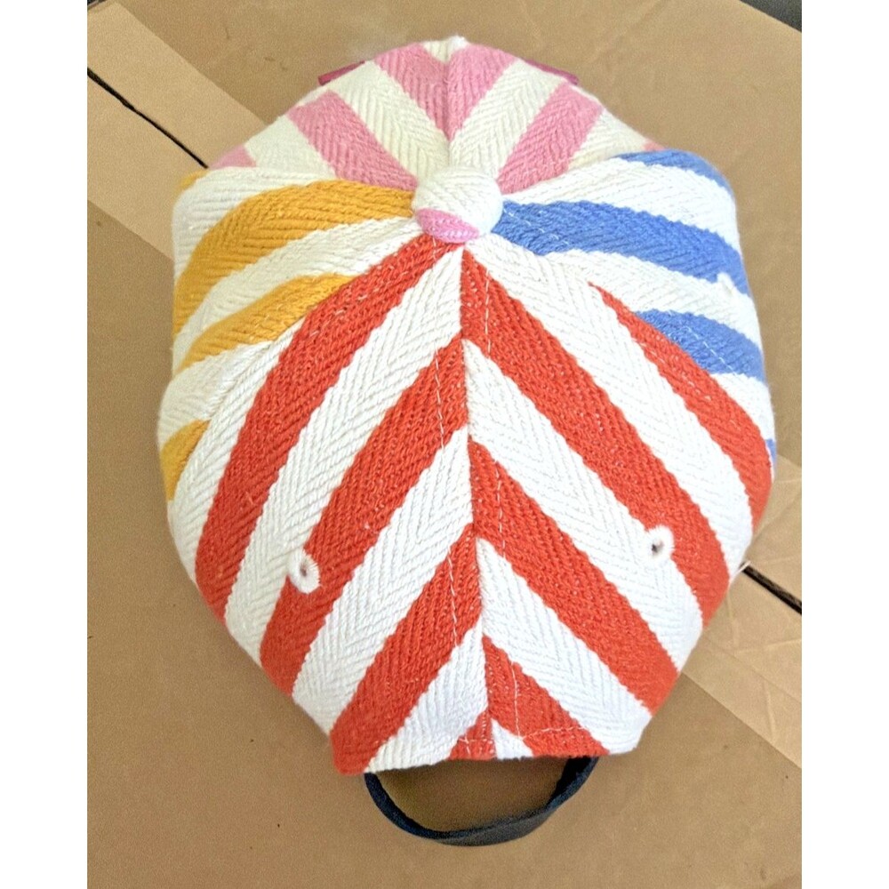 Kurt Geiger London Women's Mixed Stripes Southbank Baseball Cap Rainbow One Size - Picture 5 of 11